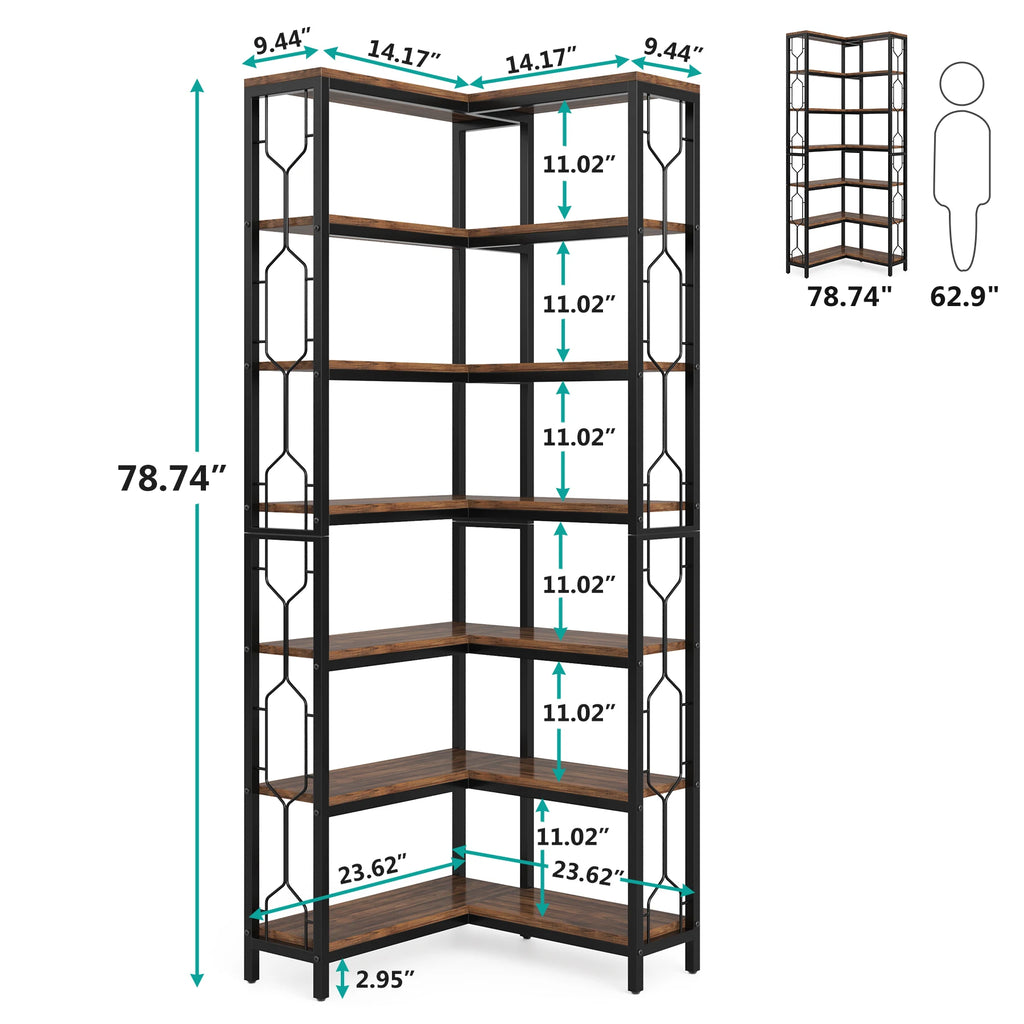 Corner Bookshelf