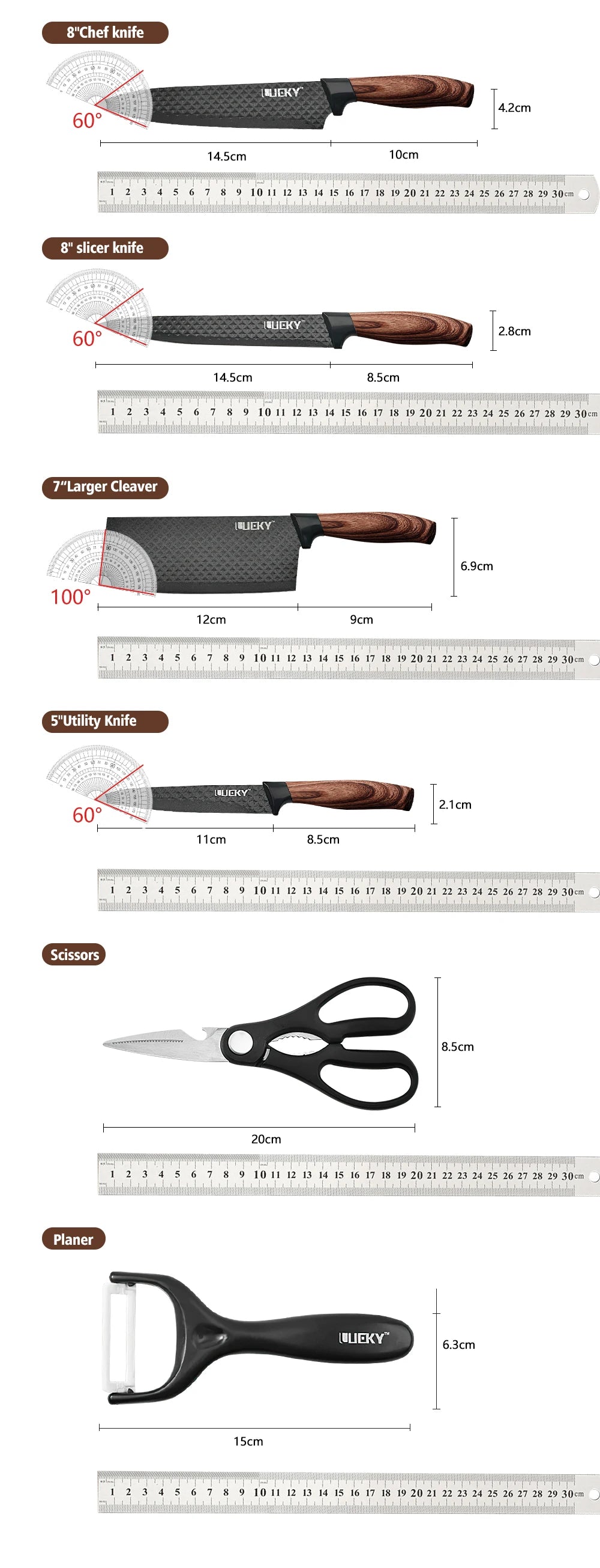 Stainless Steel Knives