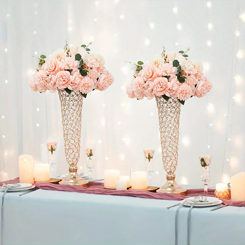 2 Crystal Vases,