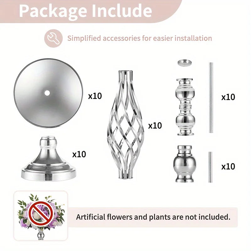 Metal Vase Set,