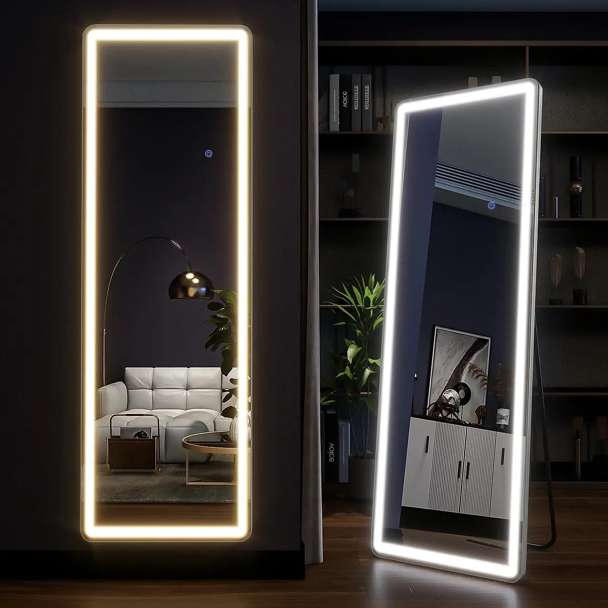 Lighted Floor Mirror