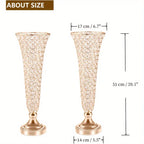 2 Crystal Vases,