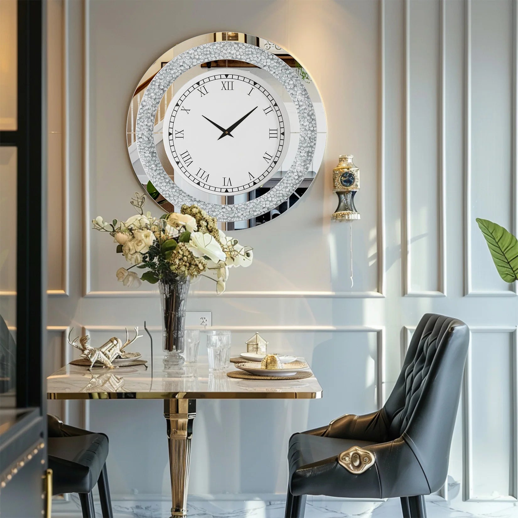 Mirrored Wall Clock