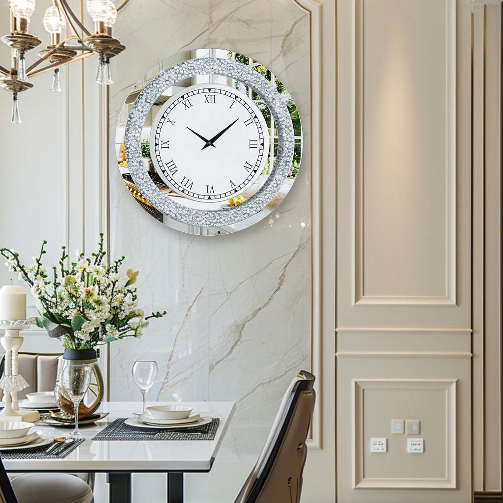 Mirrored Wall Clock