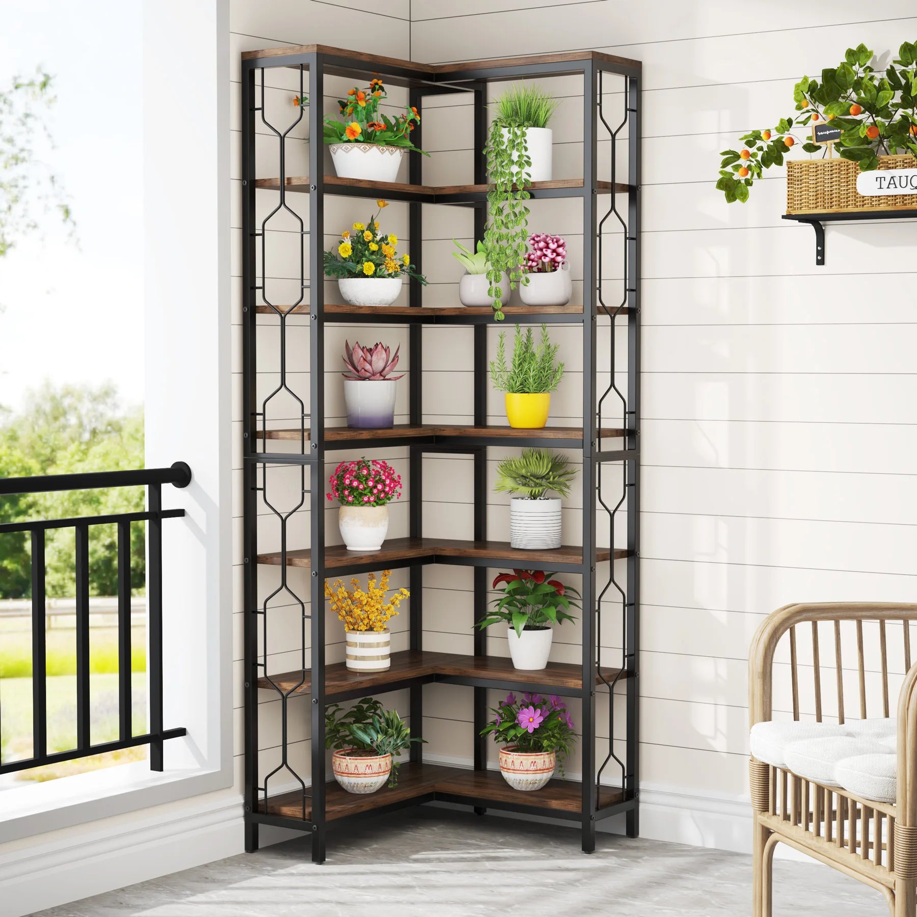 Corner Bookshelf