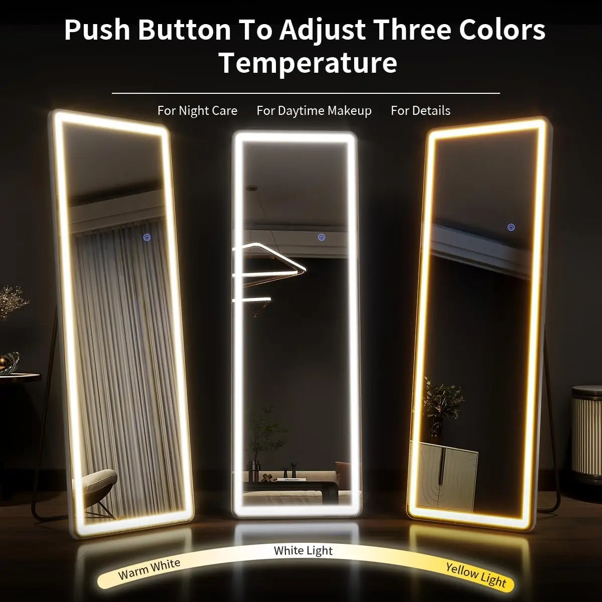 Lighted Floor Mirror