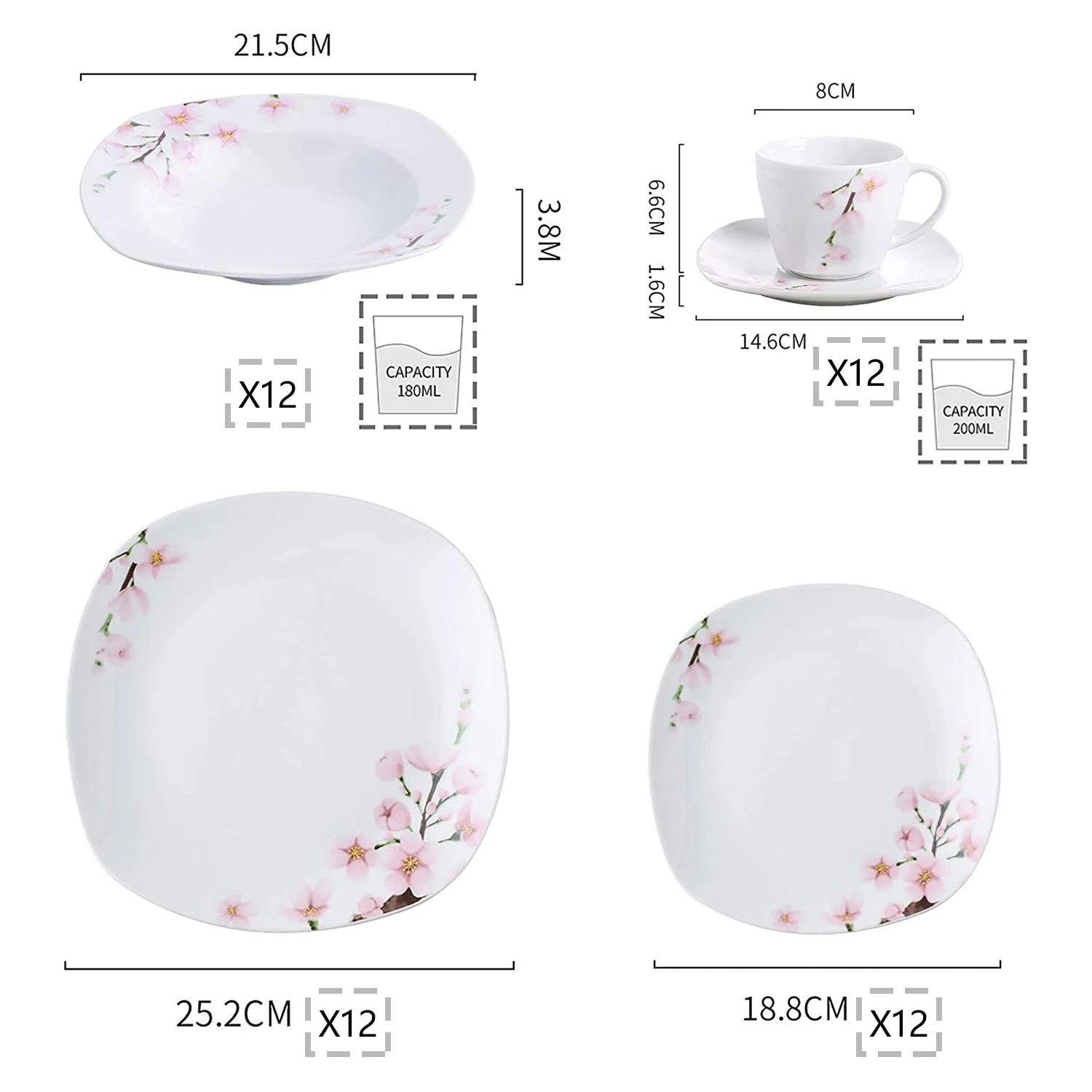 Porcelain Plate Set