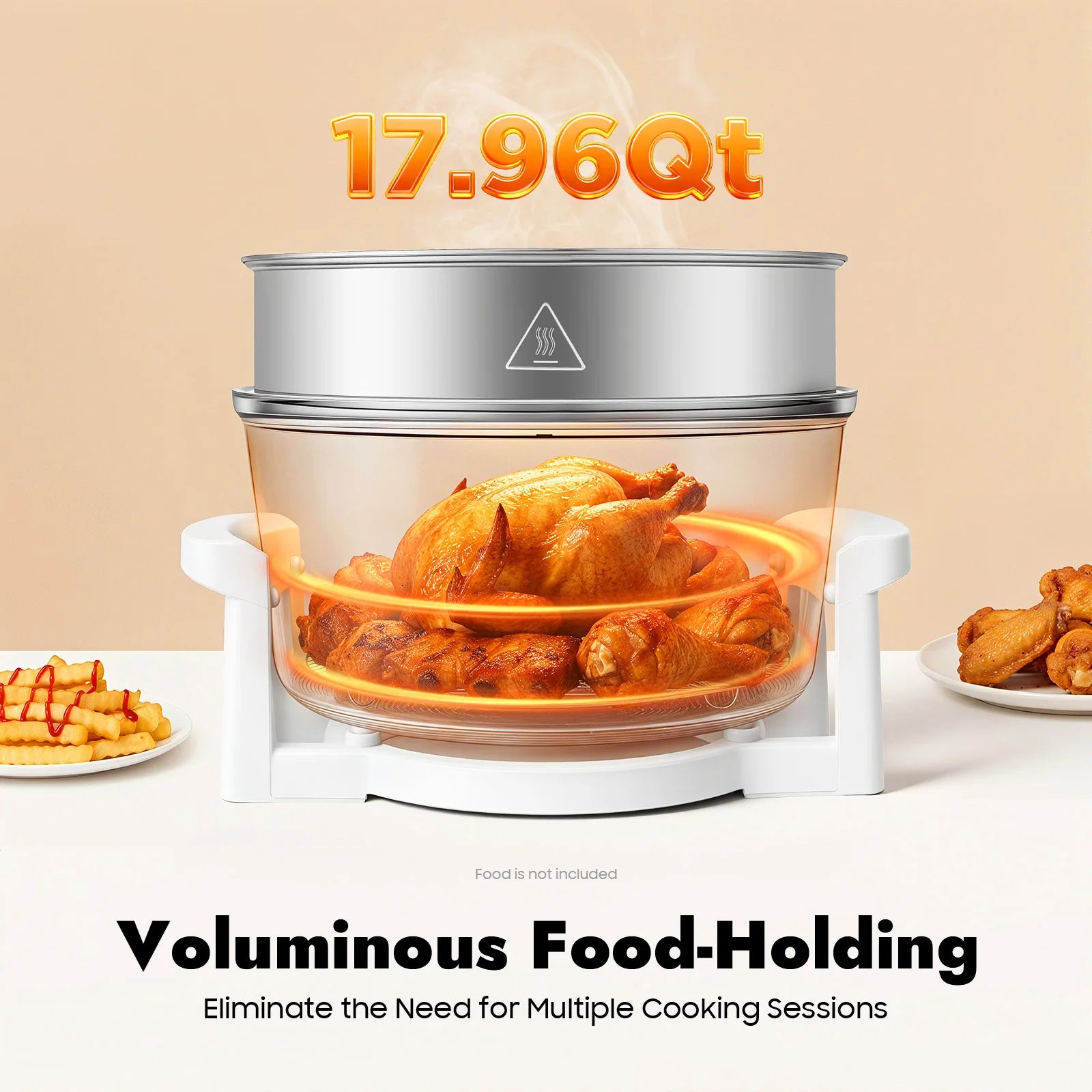 110V 17.96Qt Visual Air Fryer 1200-1400W