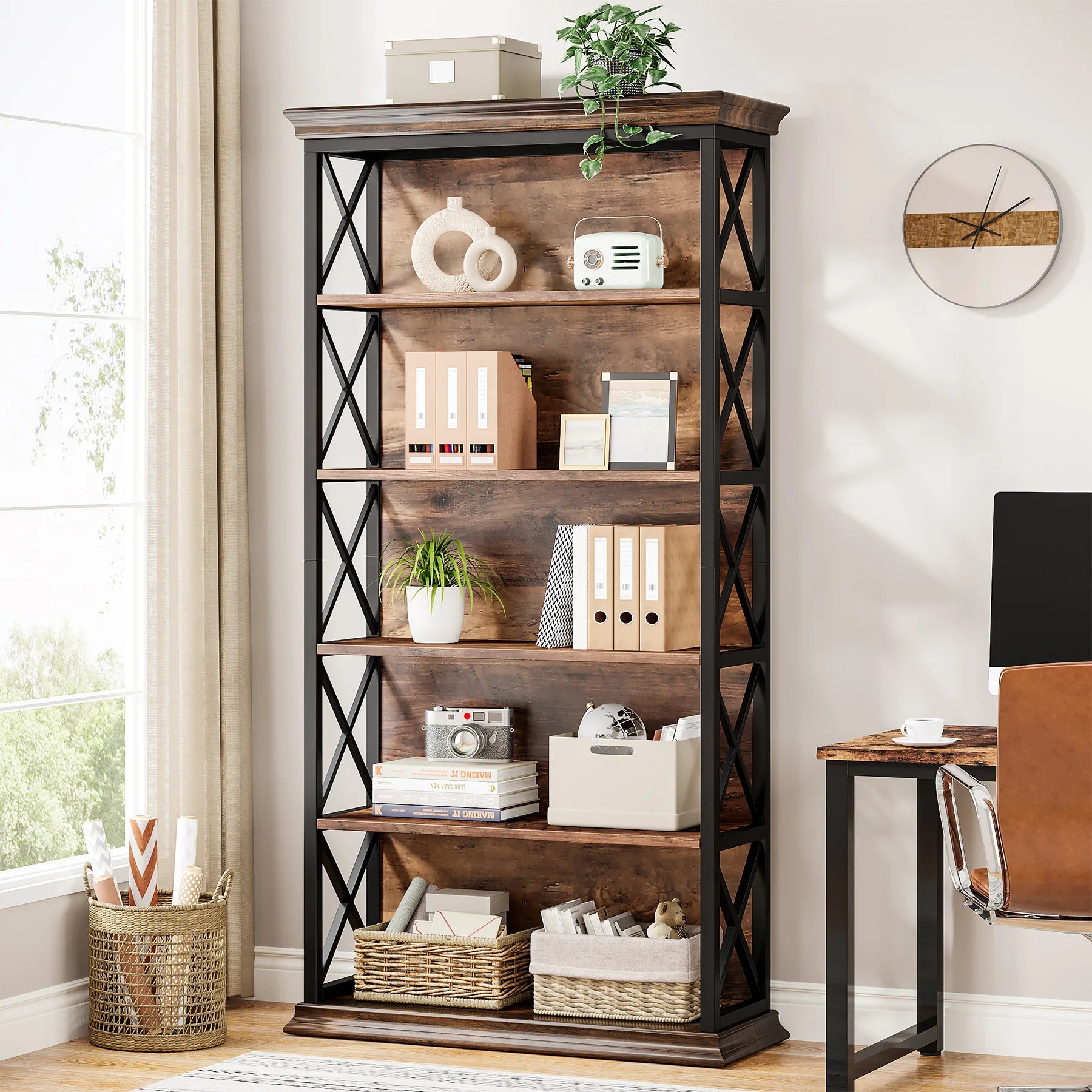 6-Tier Bookcase,