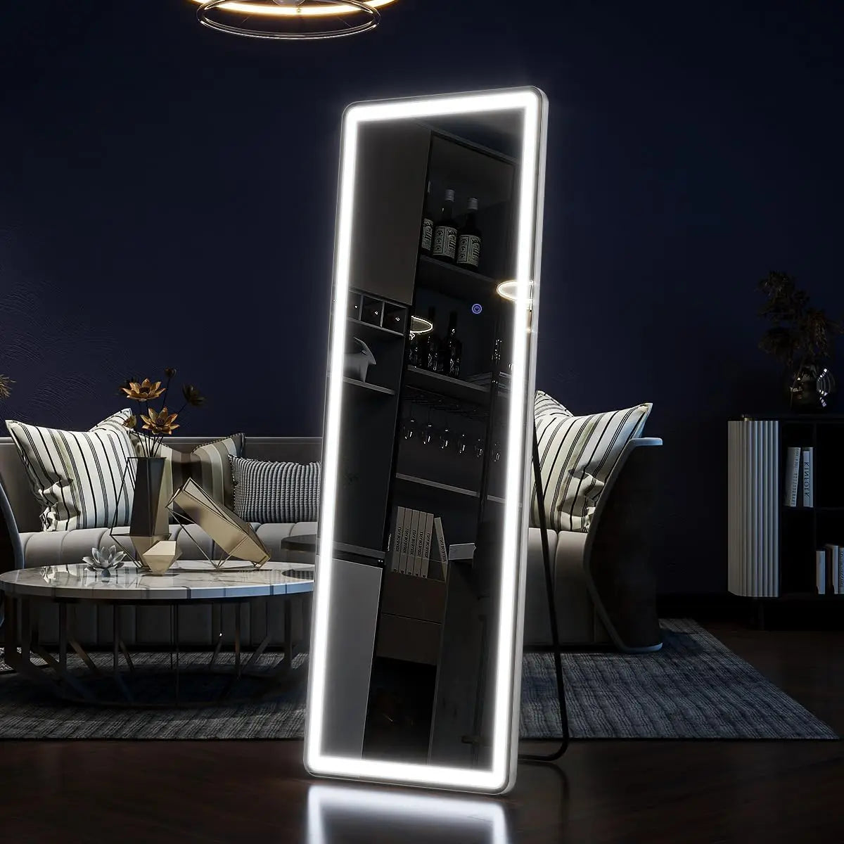 Lighted Floor Mirror