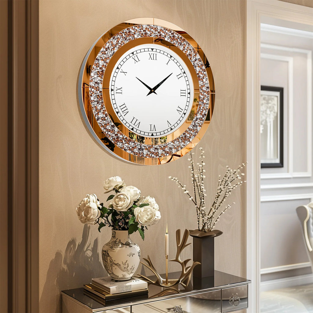 Mirrored Wall Clock