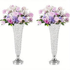 2 Crystal Vases,