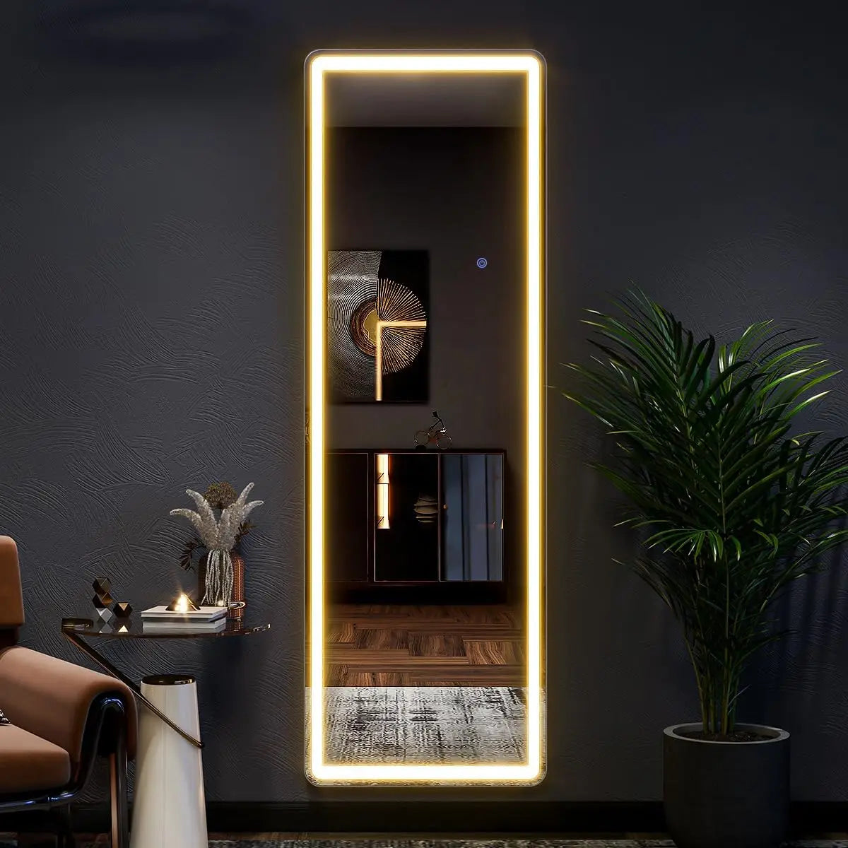 Lighted Floor Mirror