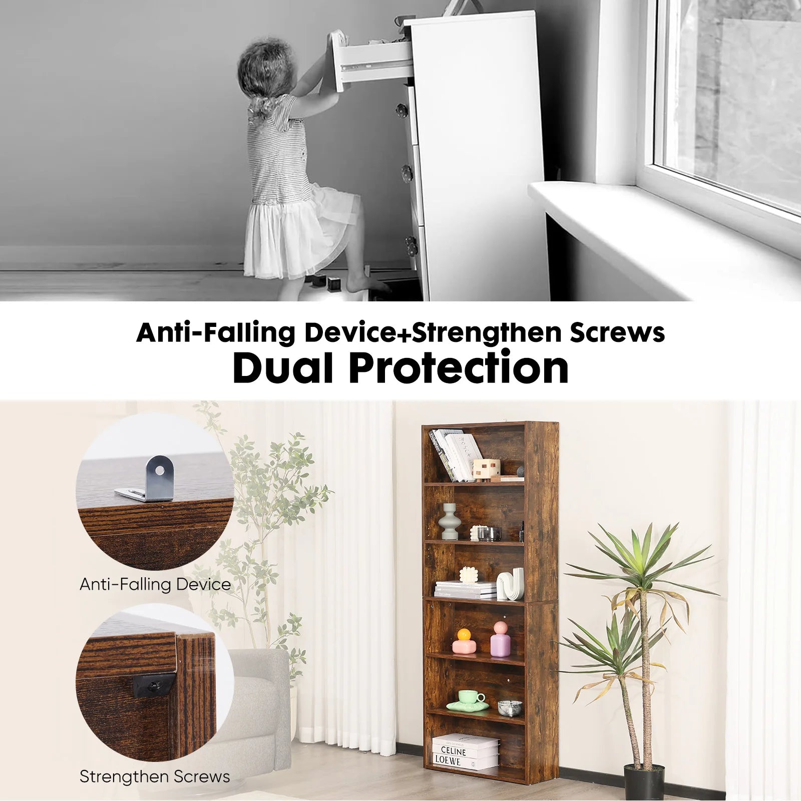 Wooden Shelf Bookcase